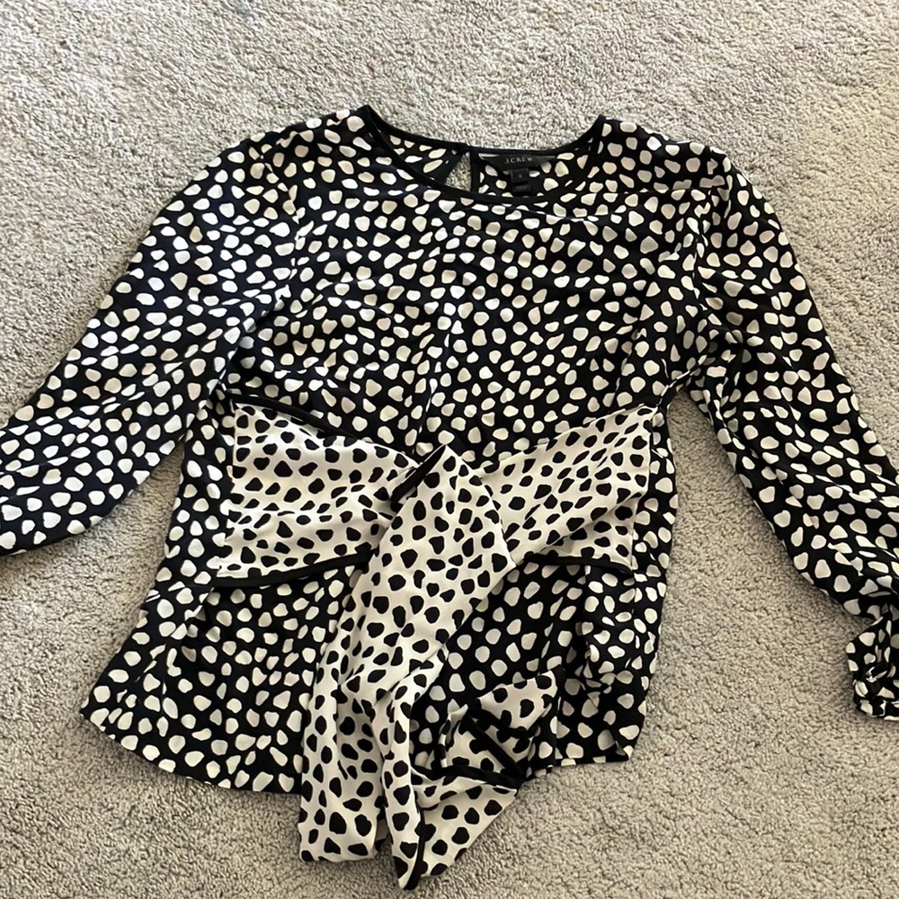 Jcrew blouse with front tie